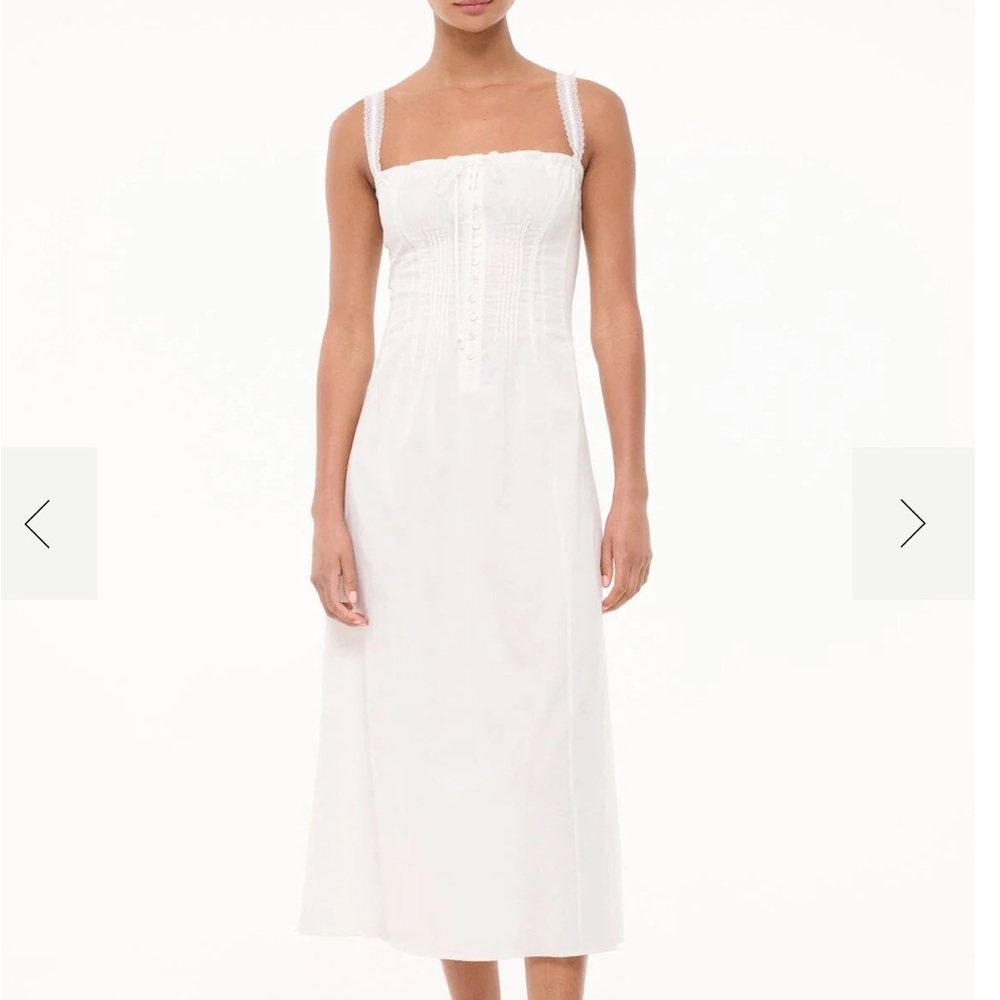 Elegant White Midi Dress